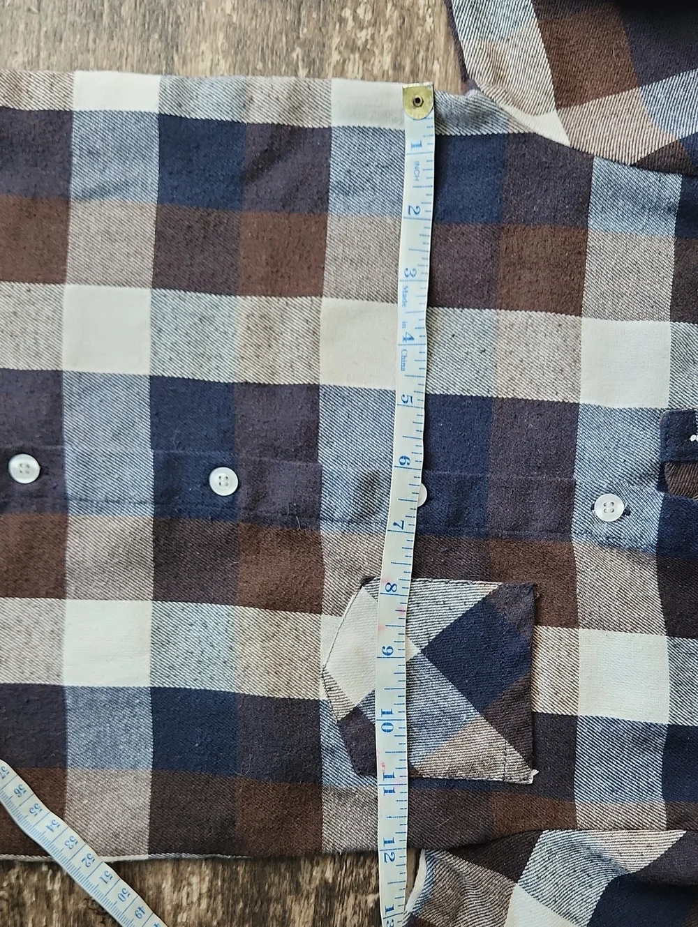 Boy's Long Sleeved Button Up Flannel Shirt